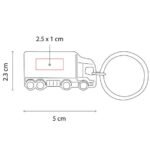 LLAVERO CAMION ETRETRIA PLATA - Imagen 3