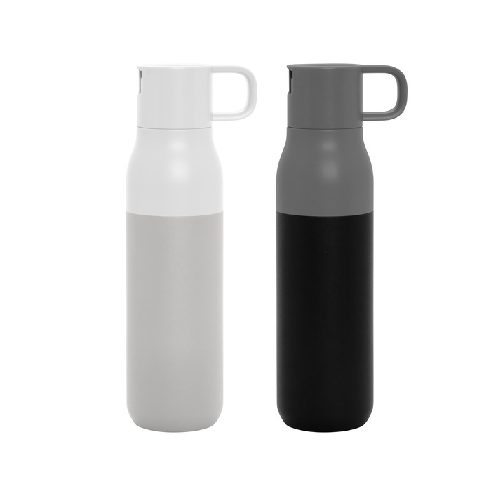 alt_-promocional_botella_acero_T813_gama_1.jpg BOTELLA TÉRMICA CON DOS TAPAS "ROLLING TOP" - Imagen 1